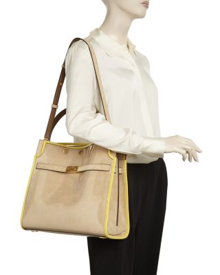 Tory Burch Lee Radziwill Raincoat Double Bag Satchel | Bloomingdale's