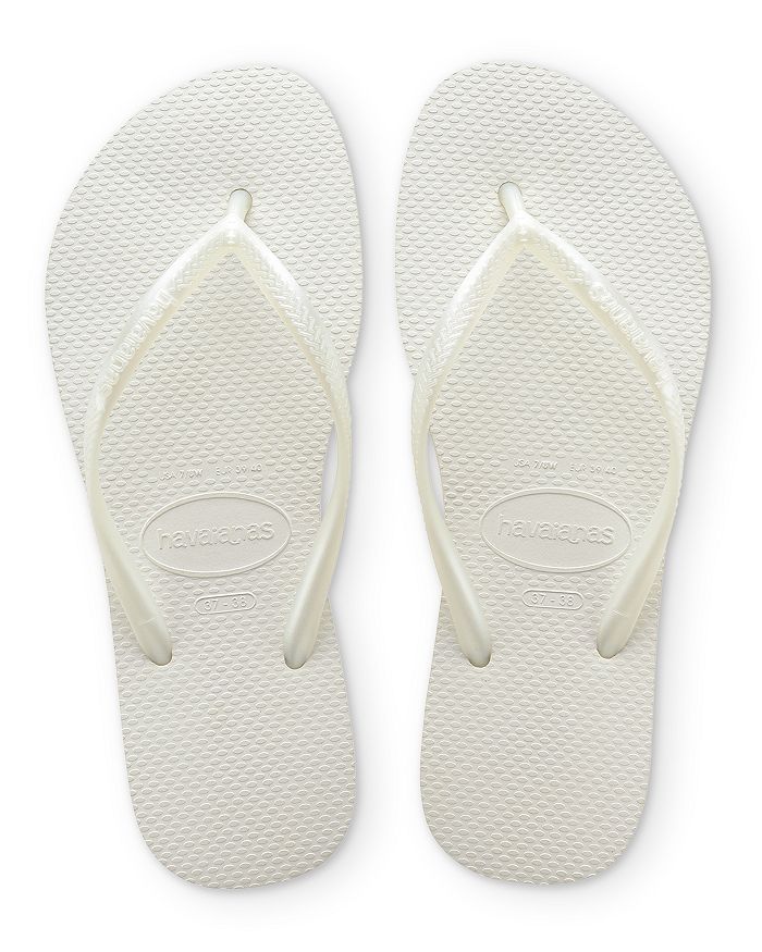 Shop Havaianas Women's Slim Flip-flops In White