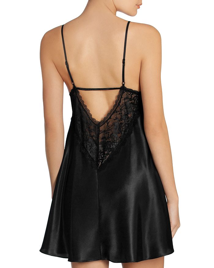 Shop In Bloom By Jonquil Satin Charmeuse Chemise - 100% Exclusive In Black