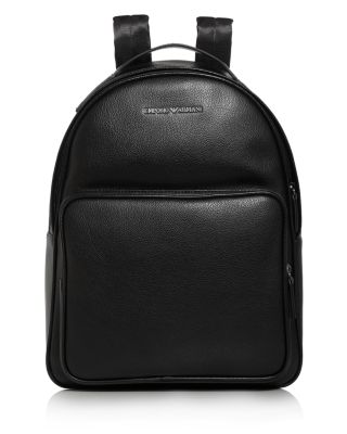 armani leather backpack