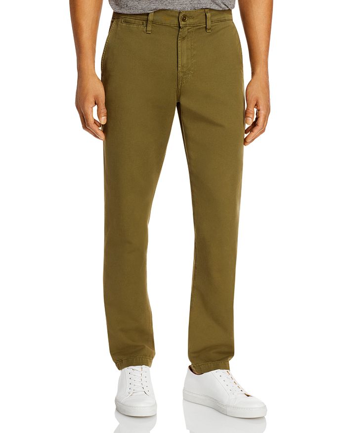 7 For All Mankind Go-to Slim Fit Chinos In Military Green
