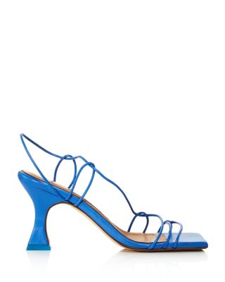 Miista Women's Sally Ocean Blue Square Toe High Heel Sandals