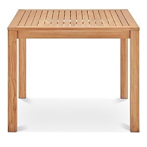 Modway Farmstay 36 Square Outdoor Patio Teak Wood Dining Table In Natural