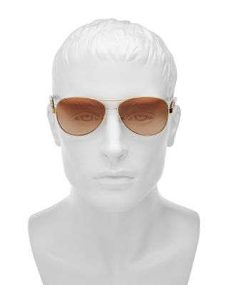  London Check Aviator Sunglasses, 59mm