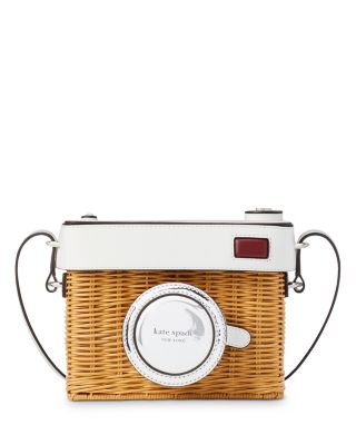 Kate spade wicker online camera bag