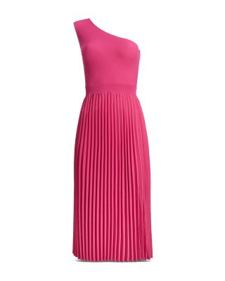 Womens Dresses Ted Baker Pink One Shoulder Dress Ted Baker Miriom