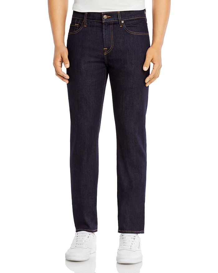 7 FOR ALL MANKIND SLIMMY SLIM FIT LUXE PERFORMANCE JEANS IN DARK AND CLEAN,ATA511490A