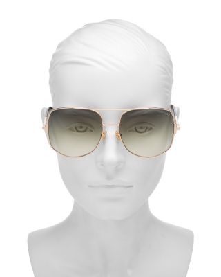 Tom Ford Women's Lennox Brow Bar Geometric Sunglasses, 62mm