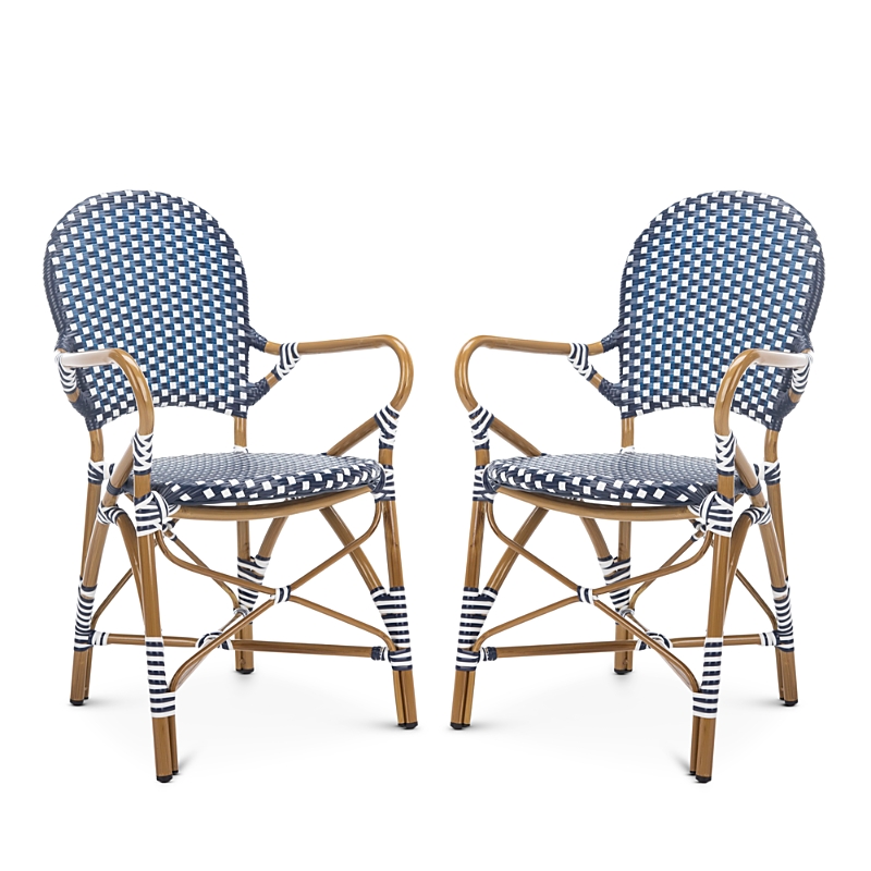 Safavieh Hooper Indoor-Outdoor Stacking Arm Chair, Set of Two