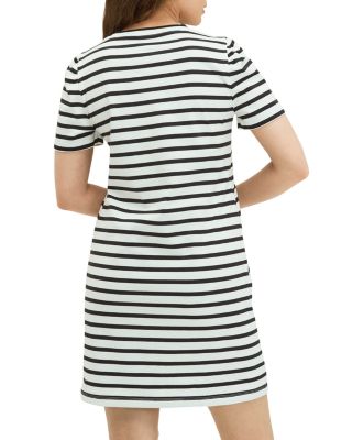 kate spade new york Striped Puff Sleeve Dress | Bloomingdale's Women