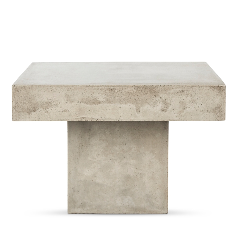 Safavieh Tallen Indoor/outdoor Modern Concrete Coffee Table In Dark Gray