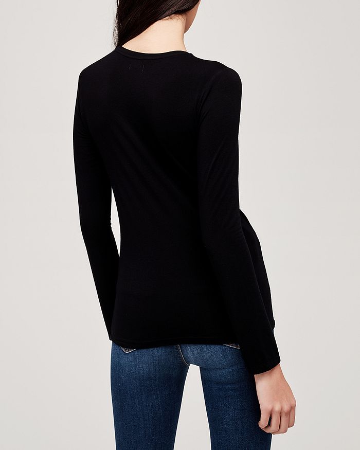 Shop L Agence L'agence Tess Long-sleeve Tee In Black