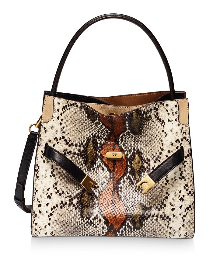 Tory Burch Lee Radziwill Exotic Small Double Bag