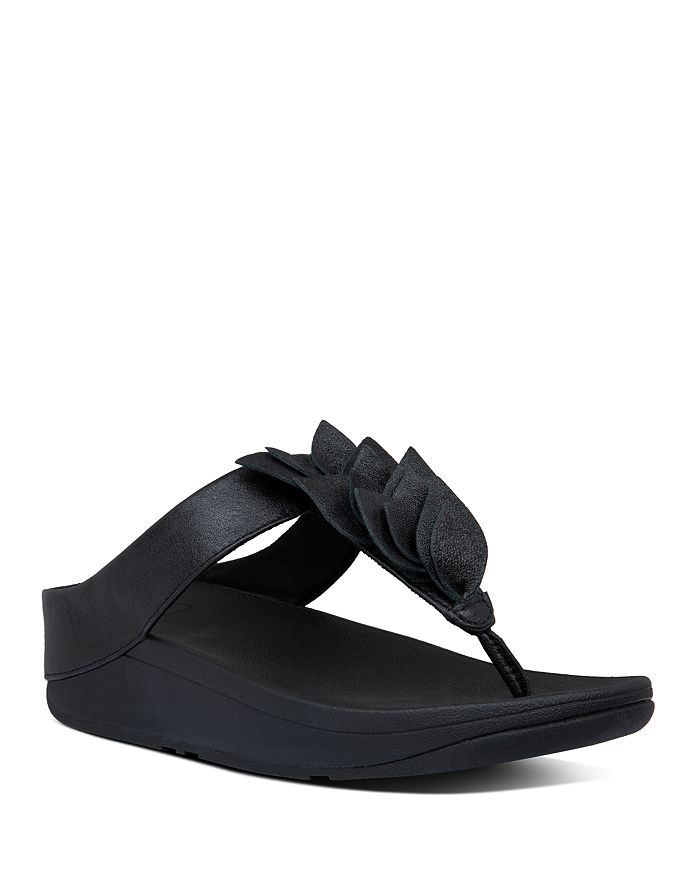 FITFLOP FITFLOP WOMEN'S FINO LEAF THONG SANDALS,BB7