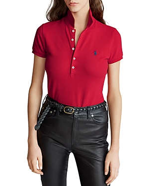 Ralph Lauren Polo  Slim-fit Stretch Polo Shirt In Red