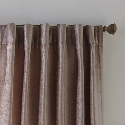 Carnaby Distressed Velvet Window Curtain, 50" x 84"
