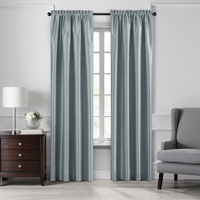 Elrene Home Fashions Colette Blackout Window Curtain, 52 X 108 In Mineral