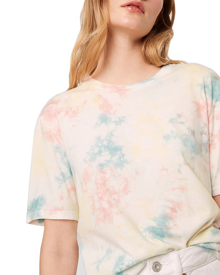 French Connection Sade Cotton Tie Dyed T-shirt In Multi