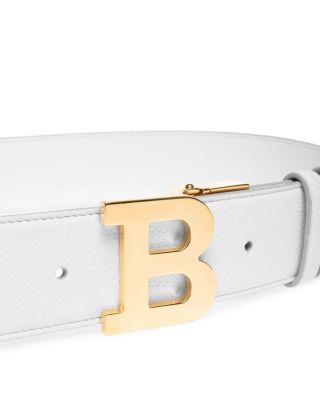 designer belts white