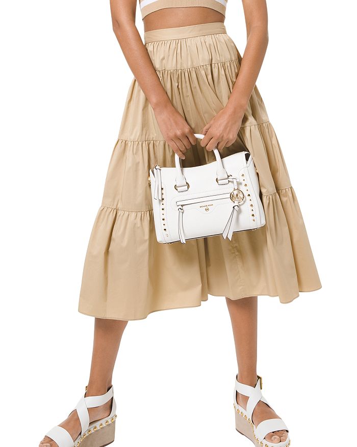 MICHAEL Michael Kors Poplin Tiered Skirt Bloomingdale s