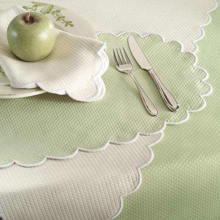 Shop Matouk Savannah Gardens Tablecloth, 70 Round In Linen/linen