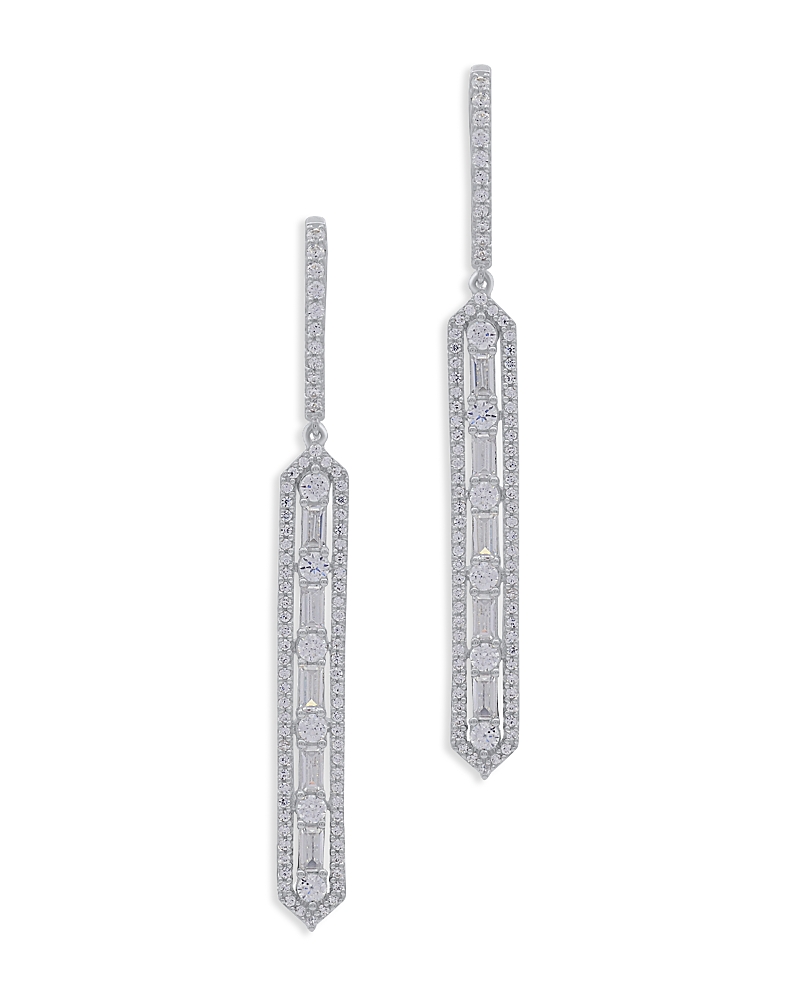 Bloomingdale's Diamond Linear Drop Earrings In 14k White Gold, 1.50 Ct. T. W - Exclusive In White