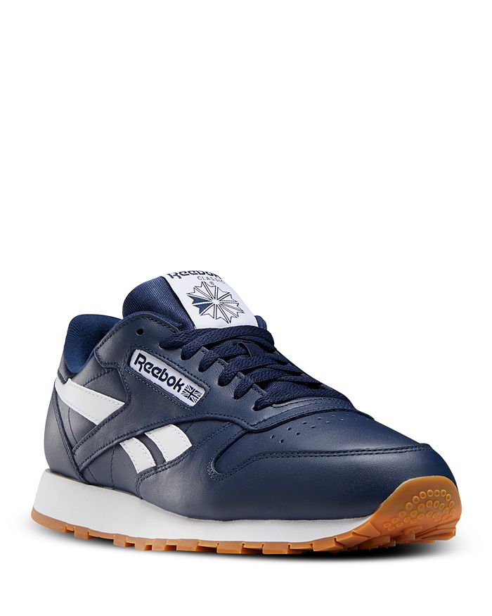 Reebok Men's Classic Leather Low-top Sneakers In Blue