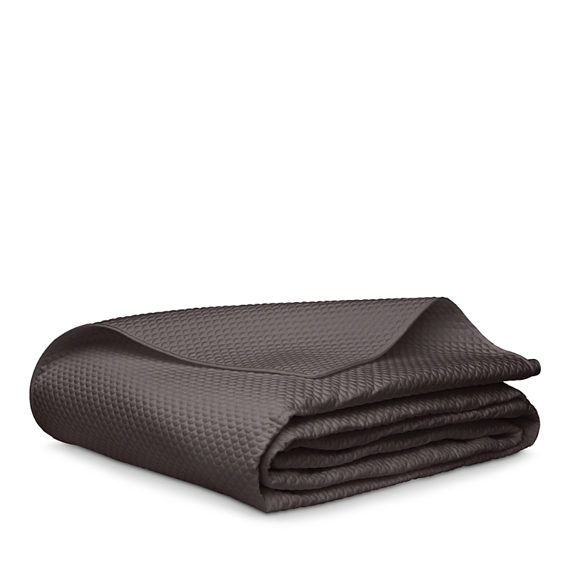 Matouk Alba Quilt, King In Charcoal