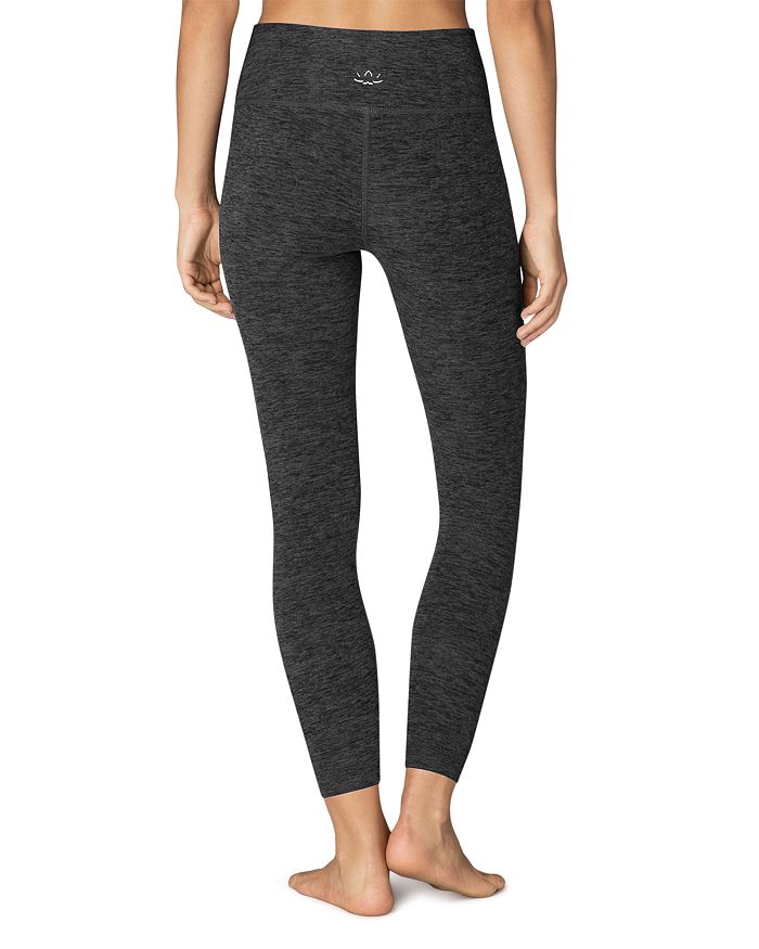 Shop Beyond Yoga Spacedye Caught In The Midi High Waisted Legging In Black-charcoal