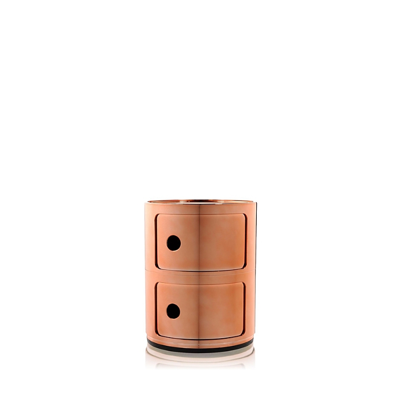 Shop Kartell Componibili 2 Tier Storage Tower In Copper