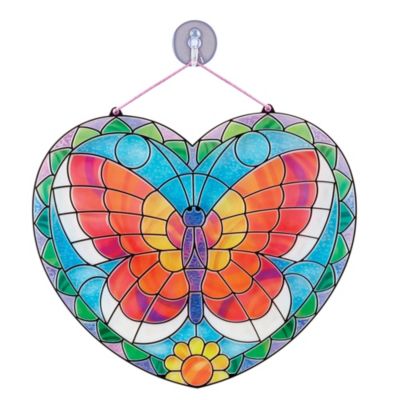 Melissa & Doug - Butterfly Stained Glass Sticker Craft&nbsp;- Ages 5+