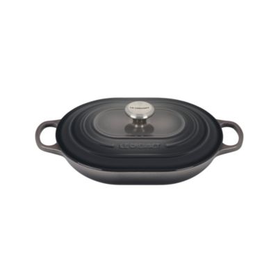 3.75 Qt Cast Iron Oval Casserole & Lid