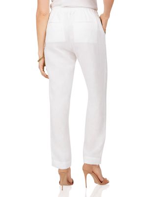 misses white linen pants