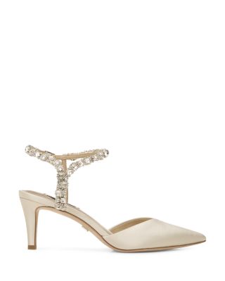 cream evening shoes