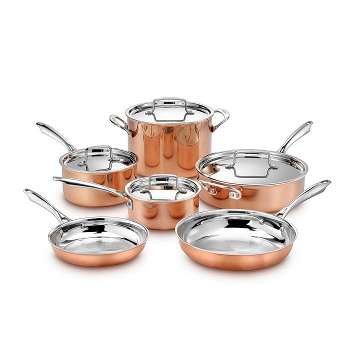 Cuisinart Copper Tri Ply 10 Piece Cookware Set