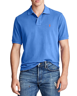 Polo Ralph Lauren Custom Slim Fit Mesh Polo Shirt In Colby Blue