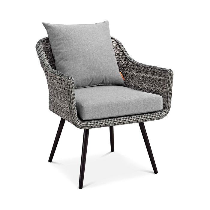 Shop Modway Endeavor Outdoor Patio Wicker Rattan Armchair, Set Of 2 In Gray