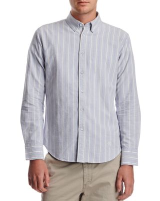 slim fit striped oxford shirt