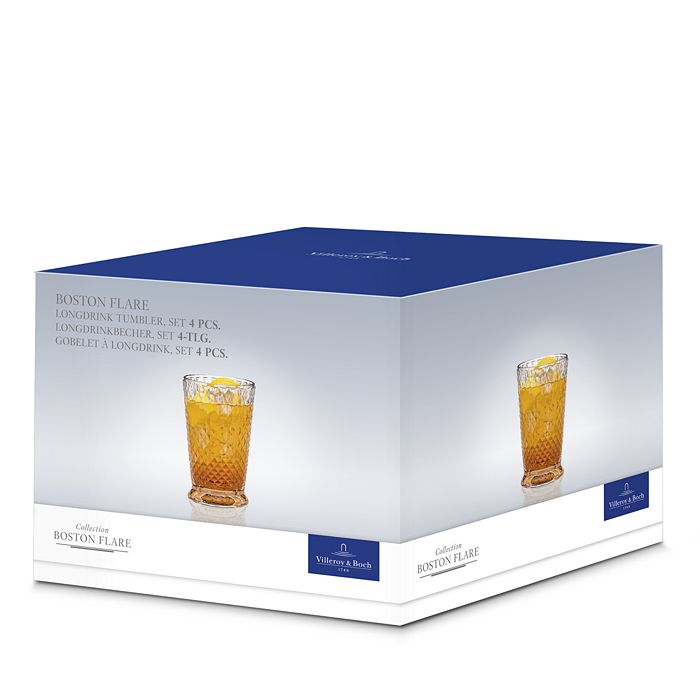 VILLEROY & BOCH BOSTON FLARE HIGHBALL TUMBLER, SET OF 4 73198260
