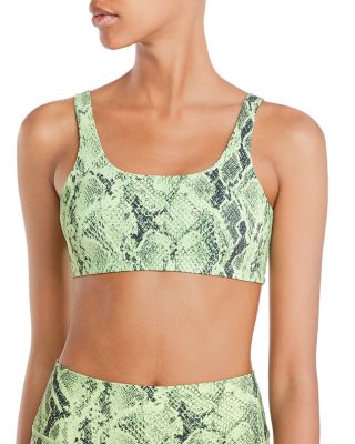 snakeskin sports bra