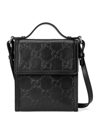 Gucci GG Embossed Leather Messenger Bag | Bloomingdale's
