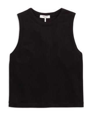 rag bone The Knit Rib Cropped Tank Top Bloomingdale's