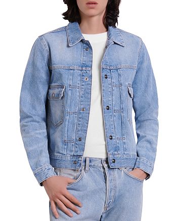 Sandro Adam Vintage Blue Denim Jacket | Bloomingdale's