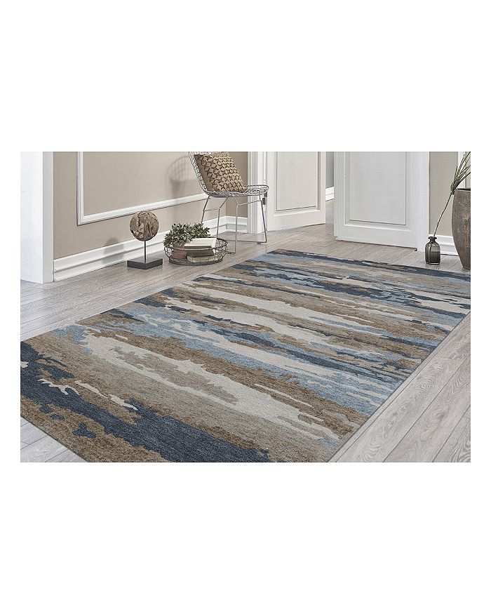 Shop Amer Rugs Abstract Abs-5 Area Rug, 5' X 8' In Blue