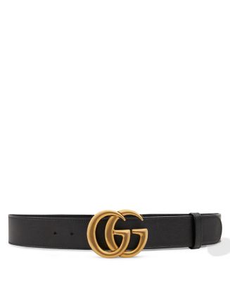 Gucci Men's Leather Belt with Double-G Buckle