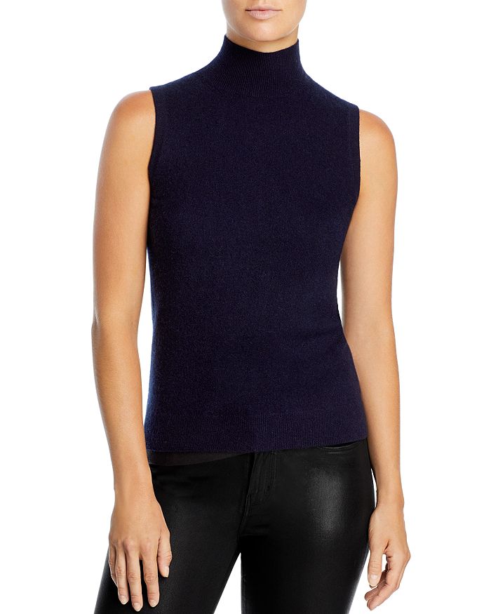 C By Bloomingdale's Sleeveless Cashmere Sweater - 100% Exclusive In Navy