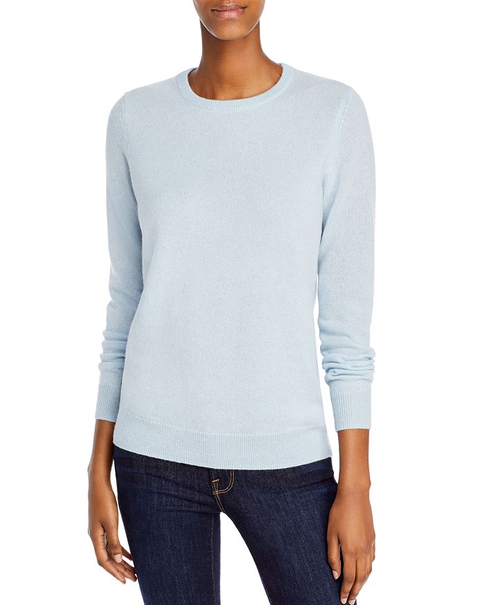 C By Bloomingdale's Crewneck Cashmere Sweater - 100% Exclusive In Baby Blue