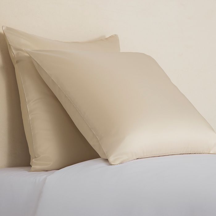 Frette Lux Taffeta Decorative Pillow, 20 X 20 In Savage Beige