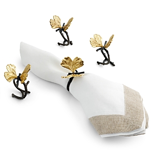 Michael Aram Butterfly Ginkgo Napkin Ring Set