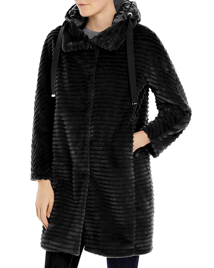 Herno Hooded Faux Fur Coat | Bloomingdale's